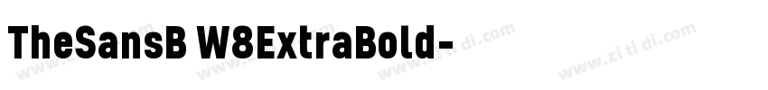TheSansB W8ExtraBold字体转换